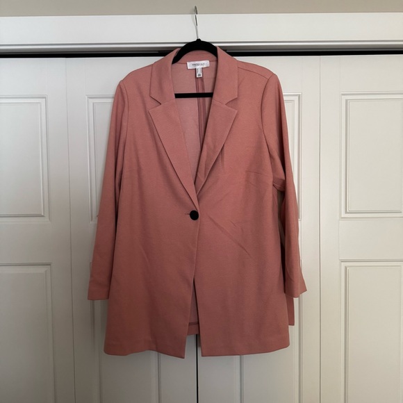 Addition Elle Pink Blazer (Relaxed Fit) - Picture 1 of 7